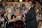 Marga und Dr. Günther Beckstein mit Heidi Trautmann